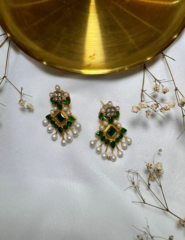 Naizhu Rhinestone Earrings - Image 2