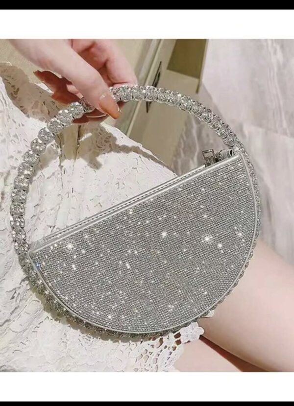 Flower Rhinestone Evening purse