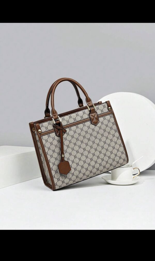 3-Piece Floral Pattern Tote Bag Set - Image 6