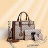3-Piece Floral Pattern Tote Bag Set - Image 5