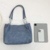 Minimalist Solid Color Pu Leather Tote Bag - Image 5