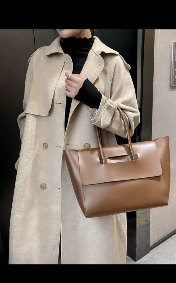 Minimalist Flap Large capacity Tote bag - Image 2