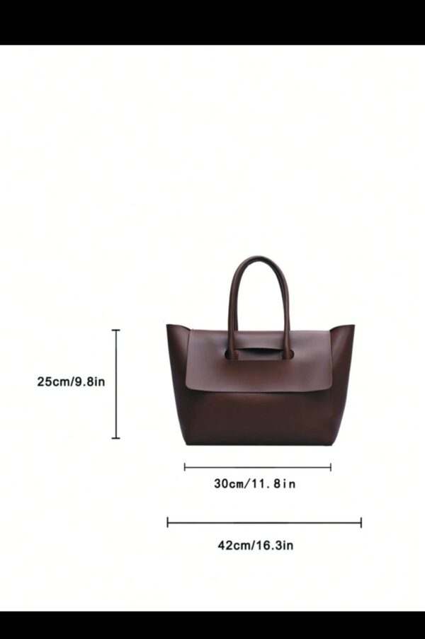 Minimalist Flap Large capacity Tote bag - Image 3