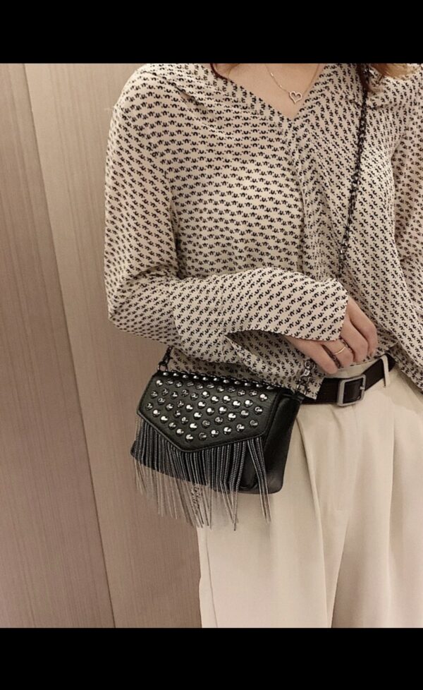 Mini Studded Flap Square Bag - Image 2
