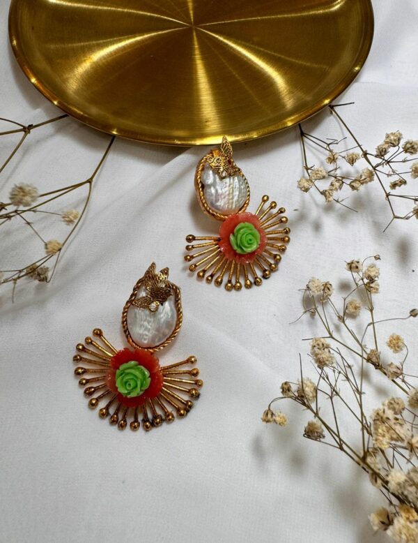 Naizhu Rhinestone Earrings - Image 2